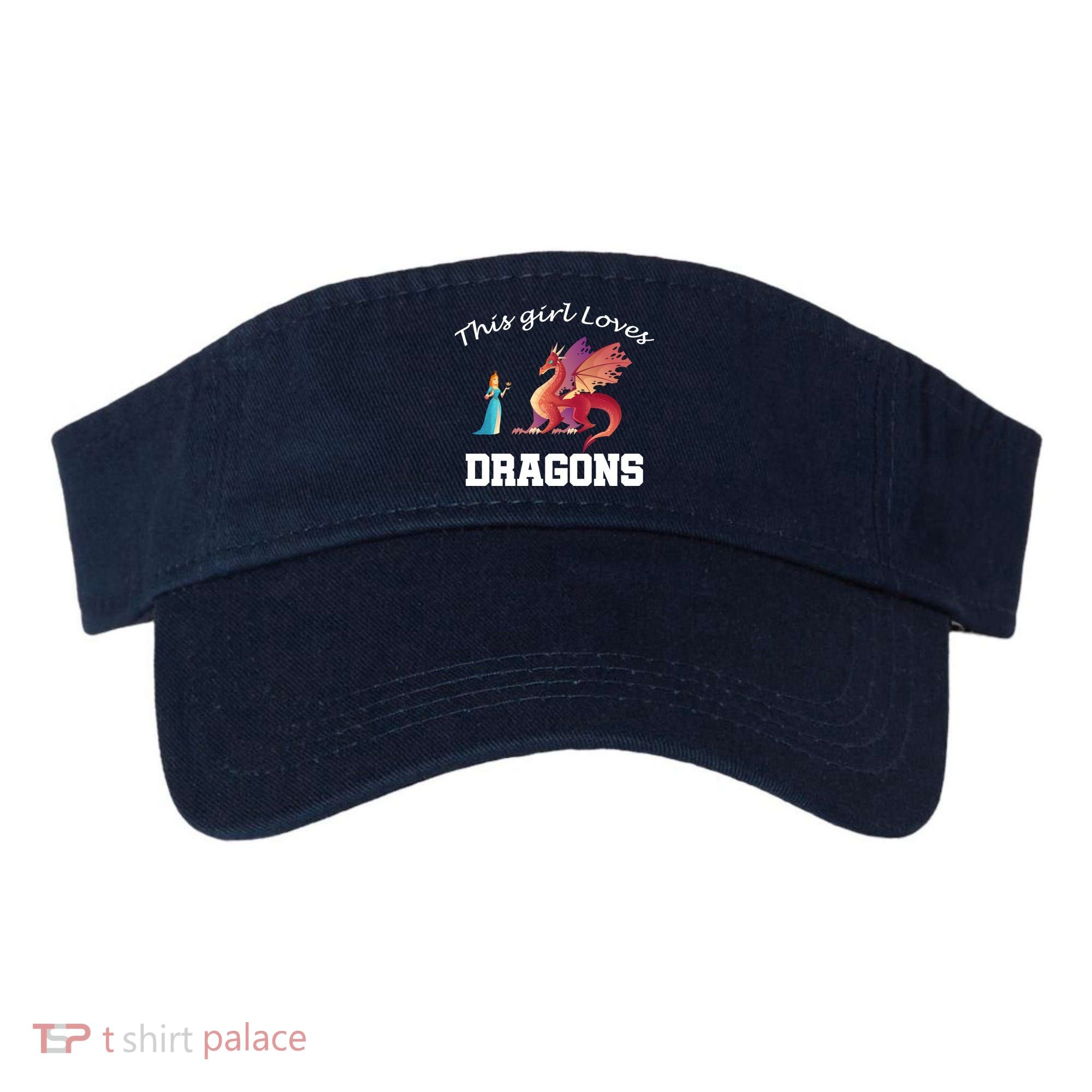 This Girl Loves Dragons Visor