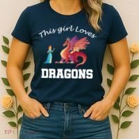 This Girl Loves Dragons Women's T-Shirt thumb 2