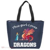This Girl Loves Dragons Tote Bag thumb 0
