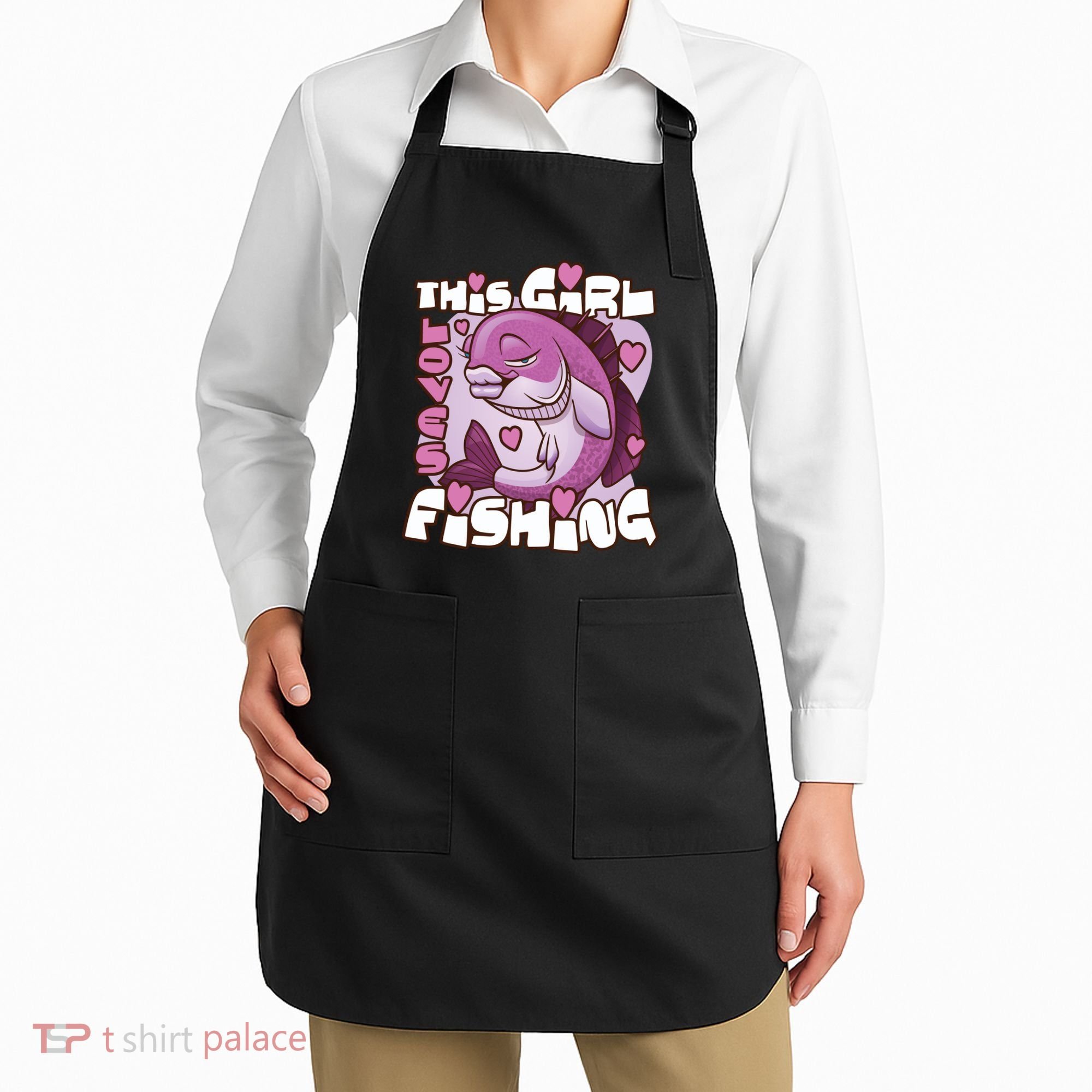 This Girl Loves Fishing Apron