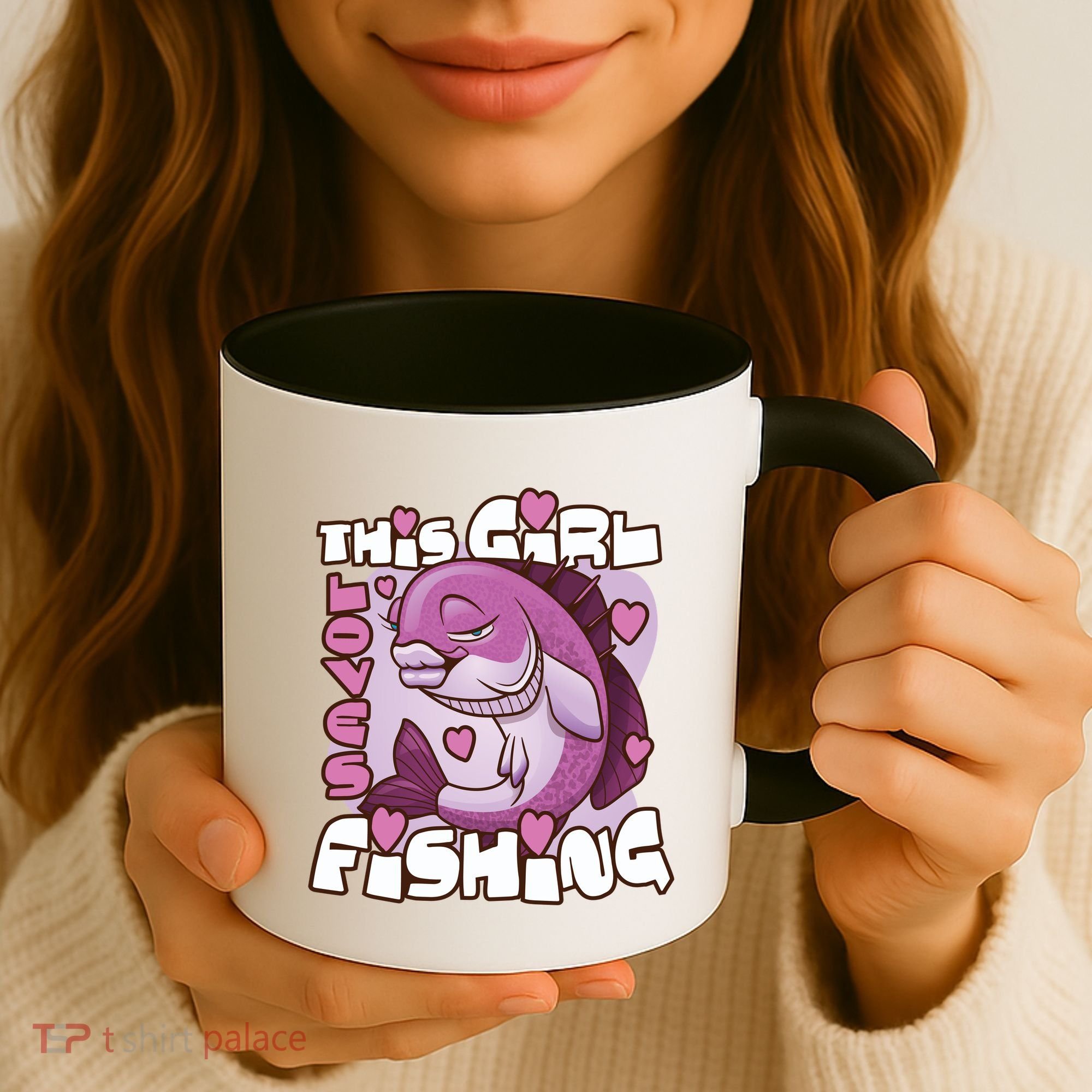 This Girl Loves Fishing Coffee Mug