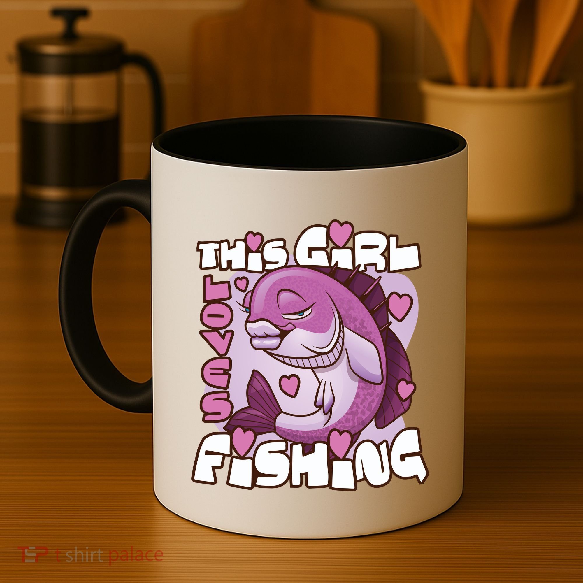 This Girl Loves Fishing Coffee Mug