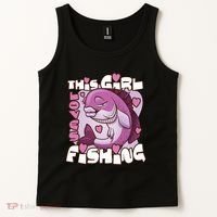 This Girl Loves Fishing Tank Top thumb 2