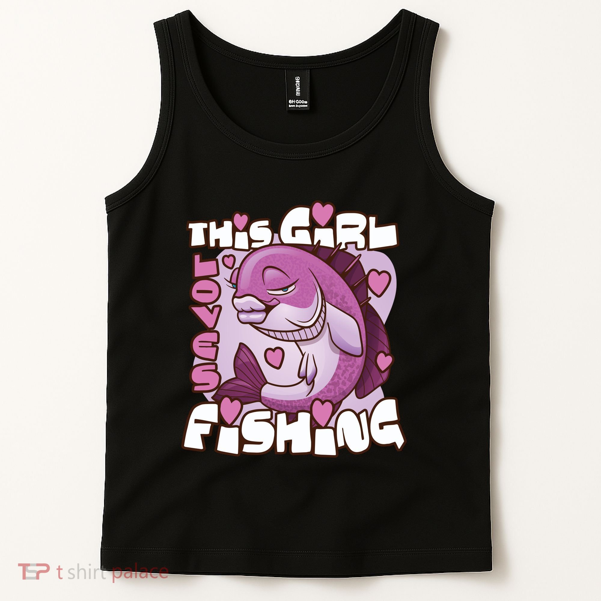 This Girl Loves Fishing Tank Top