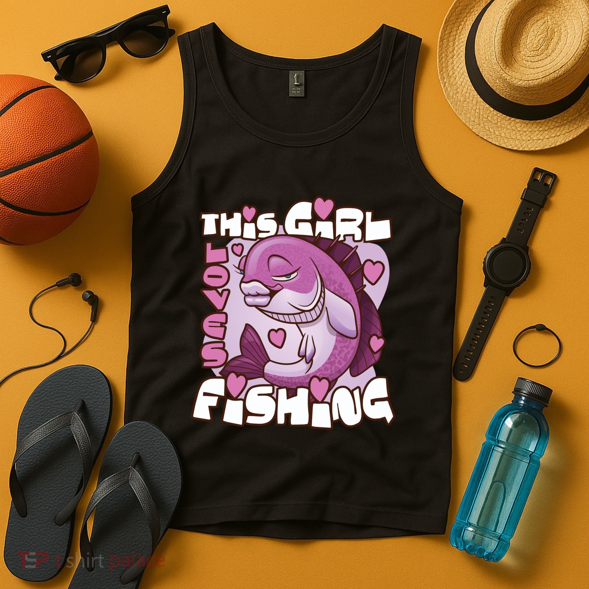 This Girl Loves Fishing Tank Top