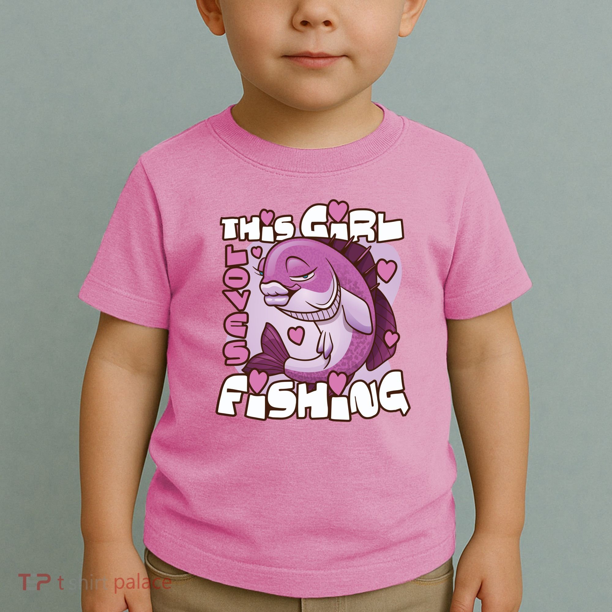 This Girl Loves Fishing Toddler T-Shirt