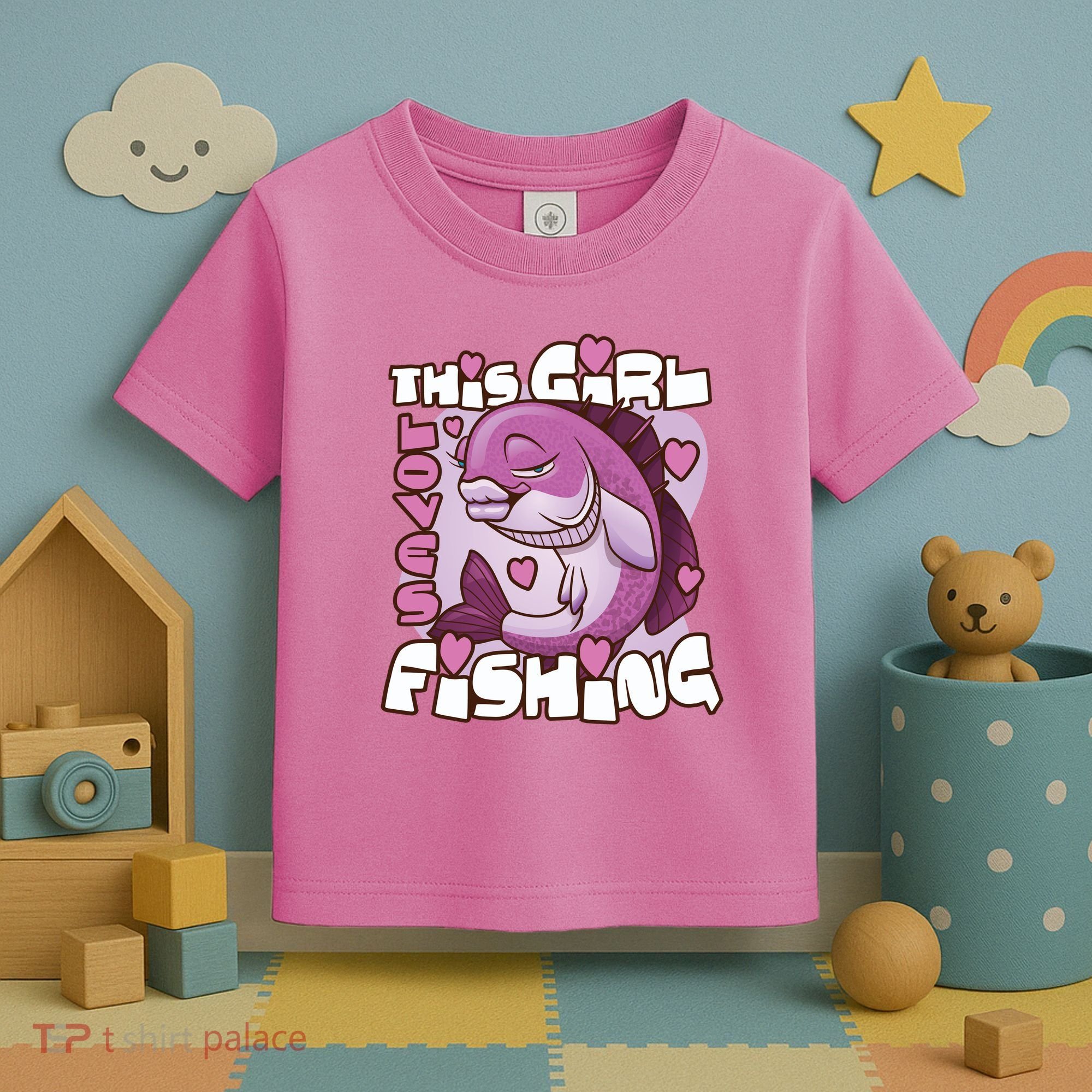 This Girl Loves Fishing Toddler T-Shirt