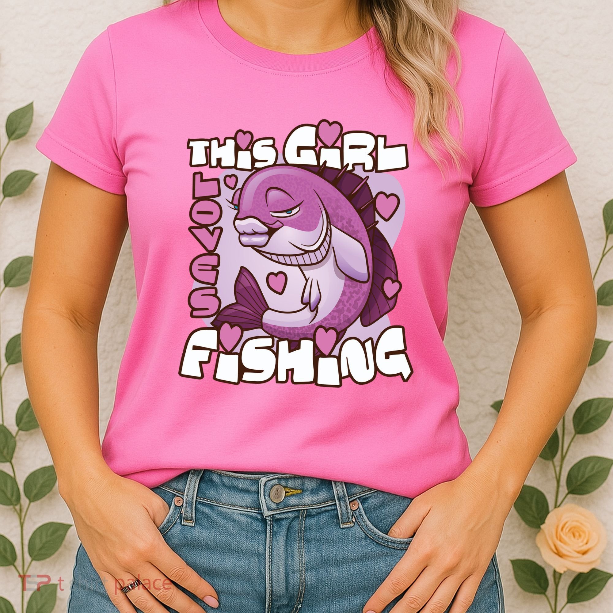This Girl Loves Fishing Women's T-Shirt