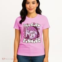 This Girl Loves Fishing Women's T-Shirt thumb 4
