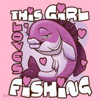 This Girl Loves Fishing Women's T-Shirt thumb 6