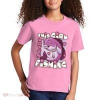 This Girl Loves Fishing Kids T-Shirt thumb 2