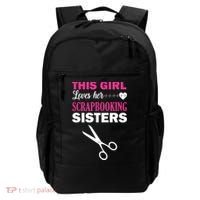 This Girl Loves Her Scrapbooking Sisters Backpack thumb 0