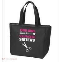 This Girl Loves Her Scrapbooking Sisters Tote Bag thumb 3