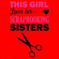 This Girl Loves Her Scrapbooking Sisters Santa Hat thumb 1