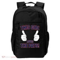 This Girl Loves The Pats Backpack thumb 0