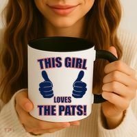 This Girl Loves The Pats Coffee Mug thumb 3