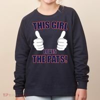 This Girl Loves The Pats Women's Sweatshirt thumb 0