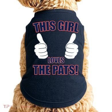 This Girl Loves The Pats Doggie Tank
