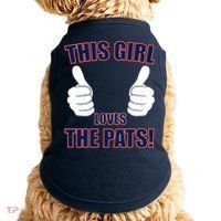 This Girl Loves The Pats Doggie Tank thumb 0
