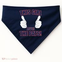 This Girl Loves The Pats USA-Made Doggie Bandana thumb 0