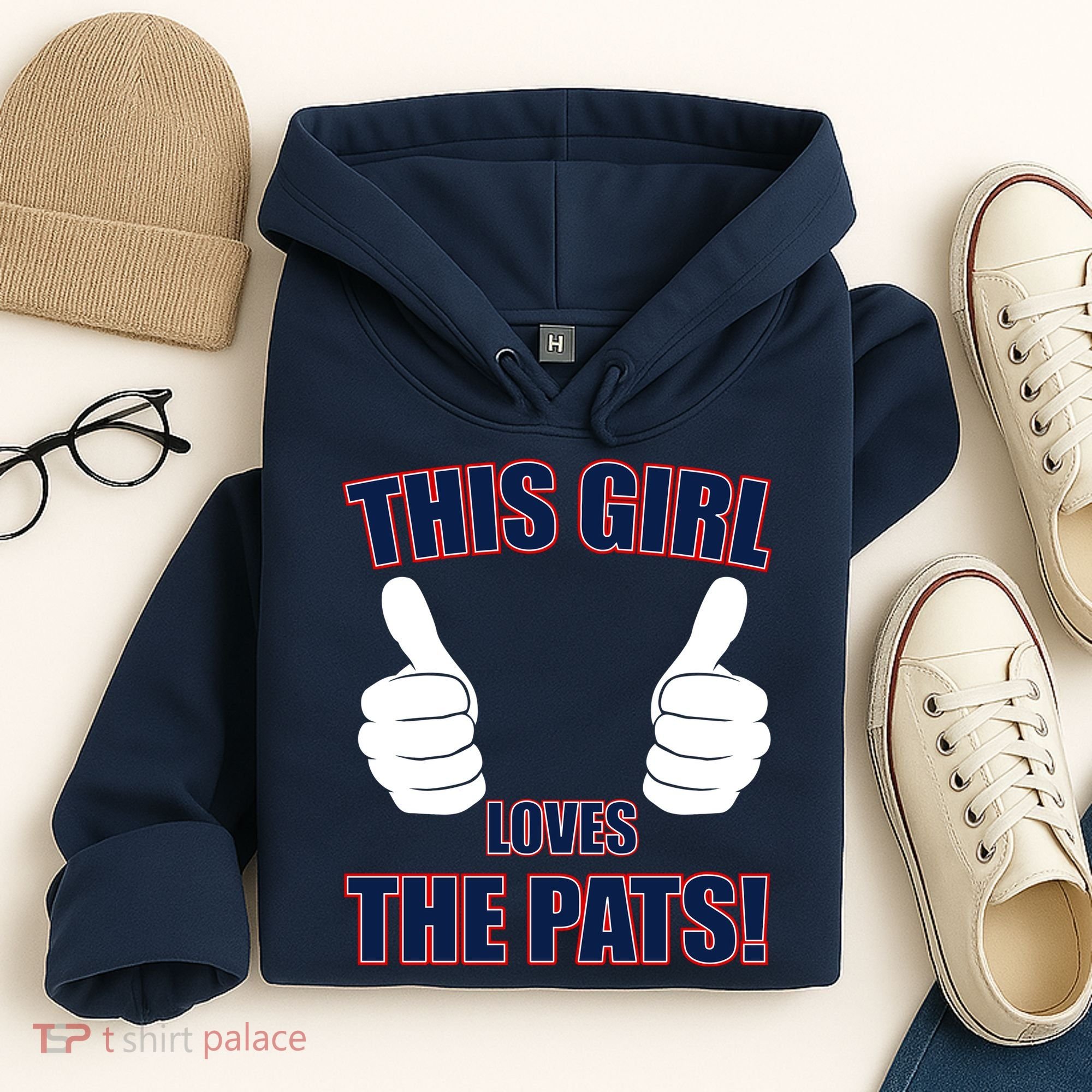 This Girl Loves The Pats Hoodie