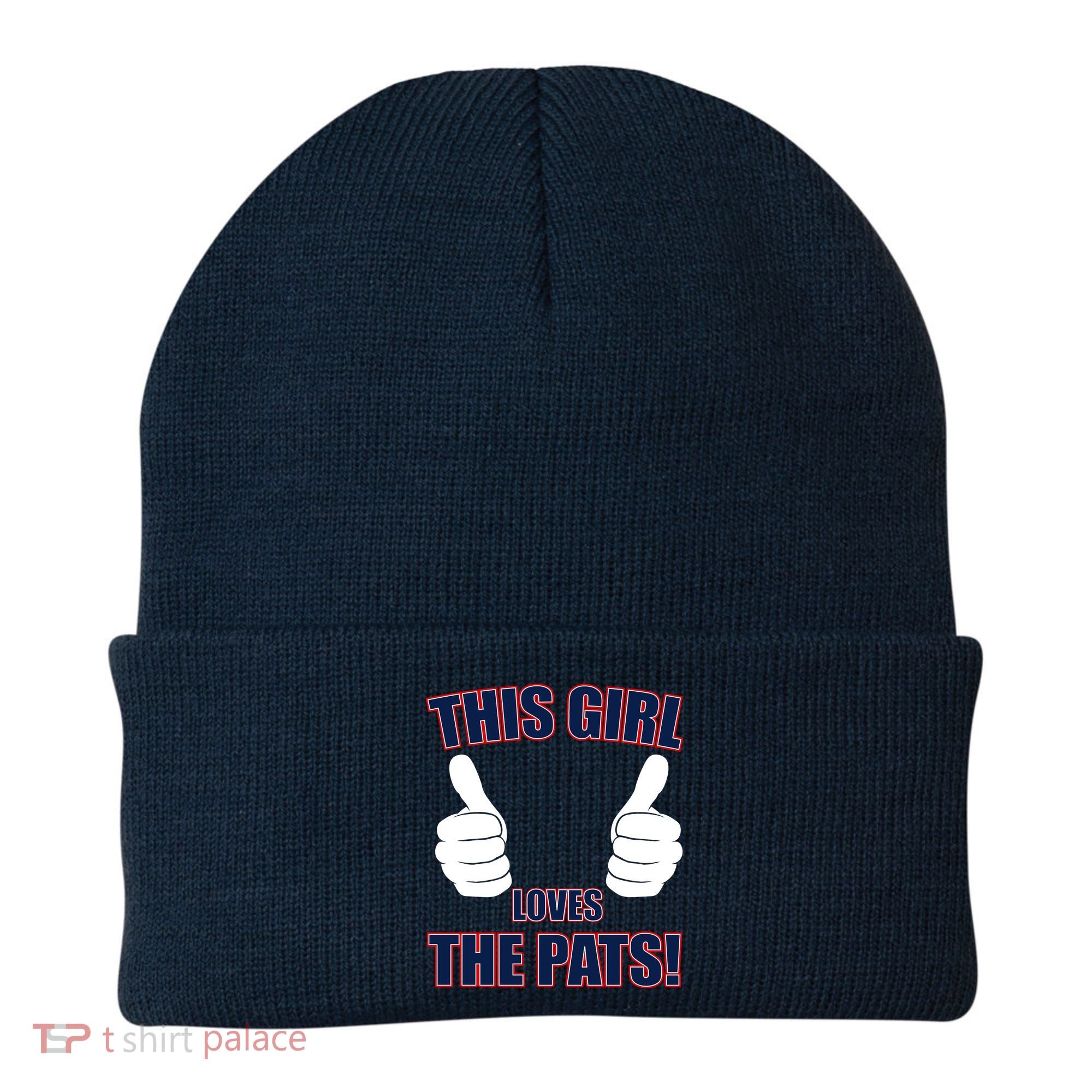 This Girl Loves The Pats Beanie