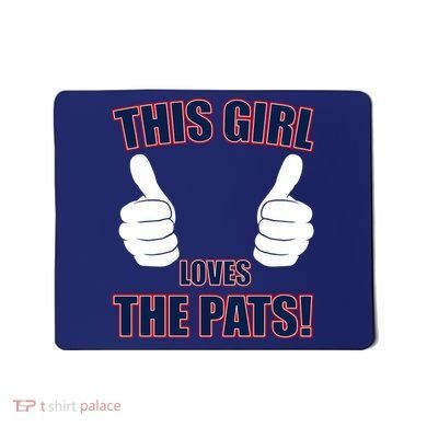 This Girl Loves The Pats Mousepad