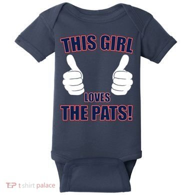 This Girl Loves The Pats Baby Bodysuit