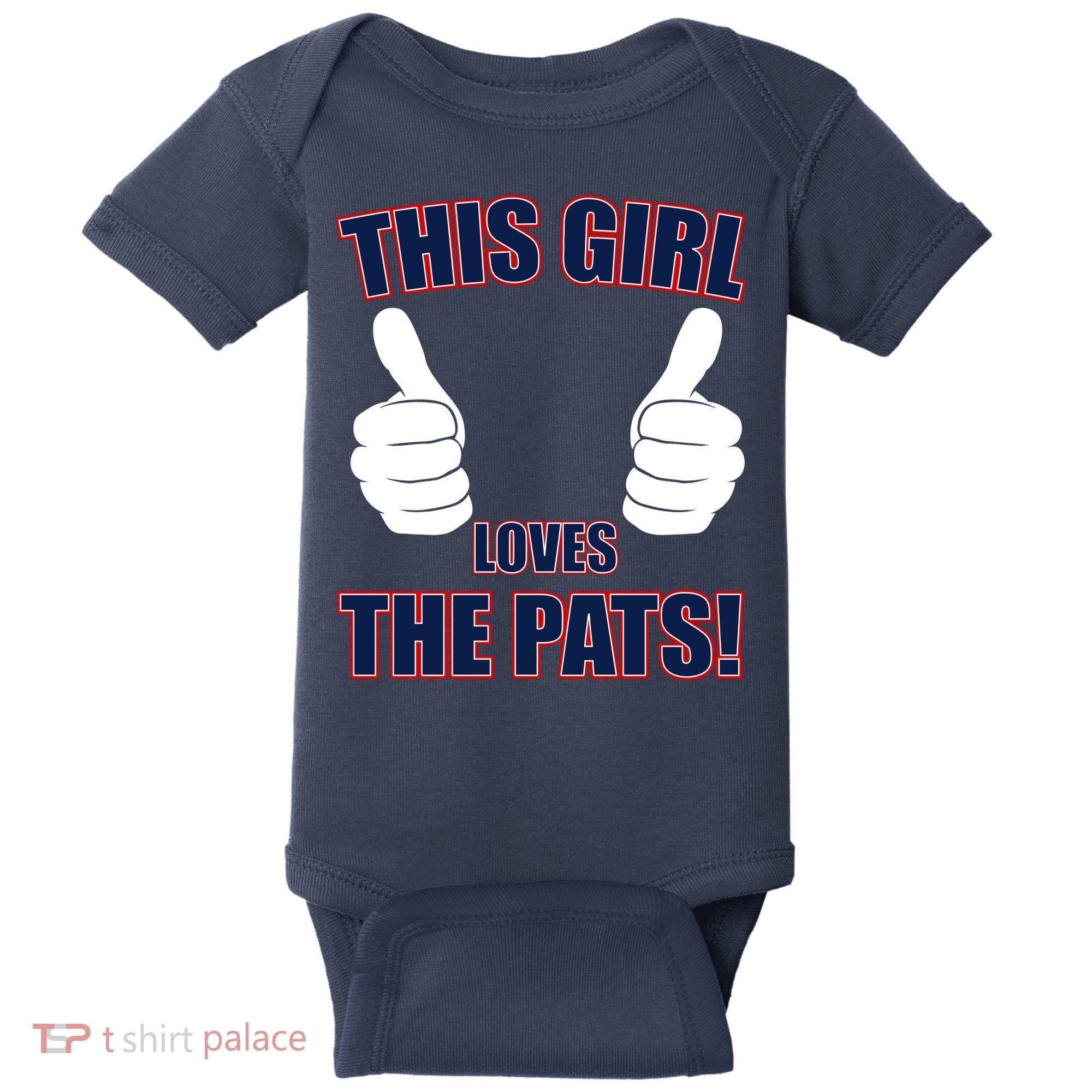 This Girl Loves The Pats Baby Bodysuit