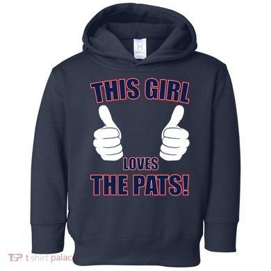 This Girl Loves The Pats Toddler Hoodie