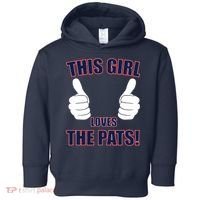 This Girl Loves The Pats Toddler Hoodie thumb 0