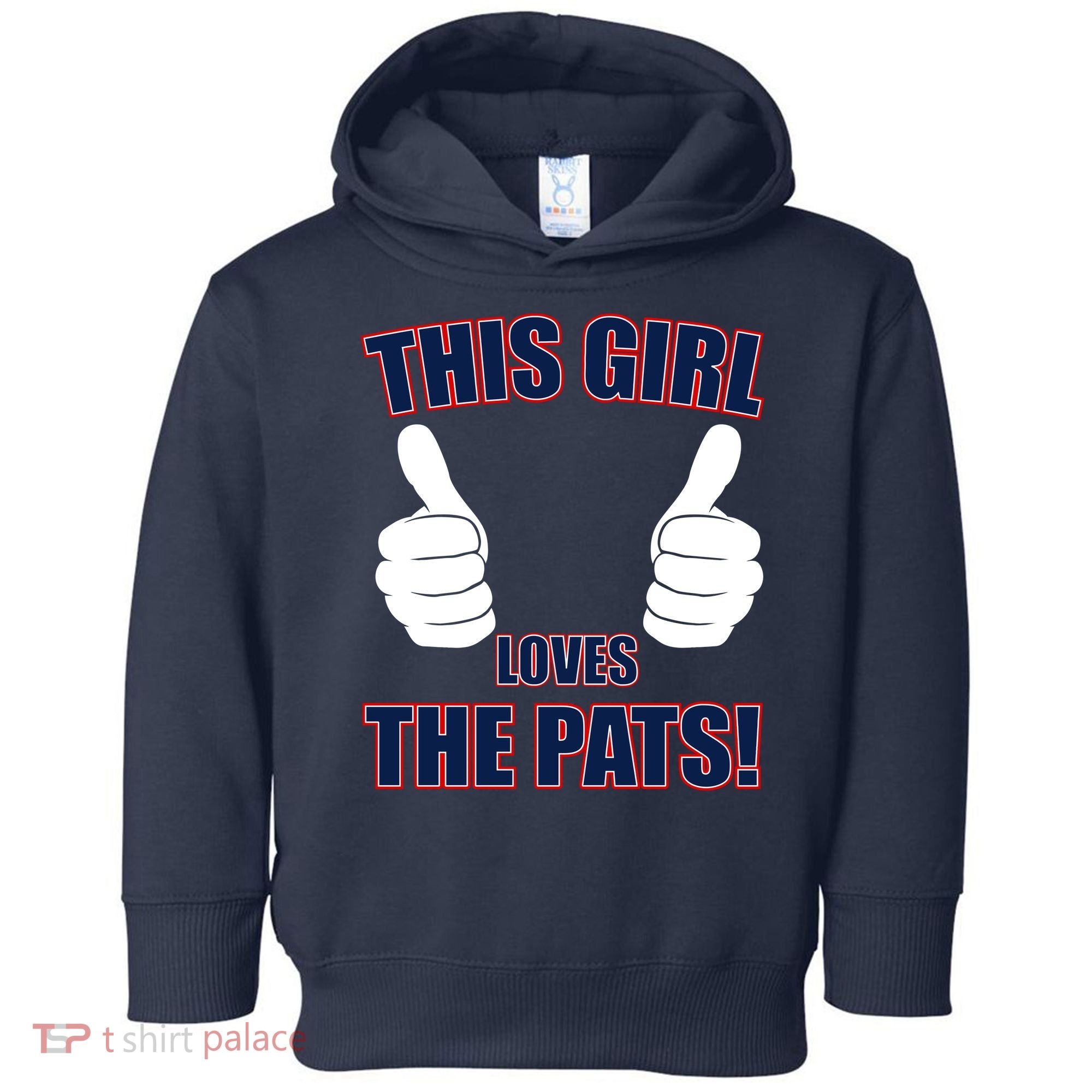 This Girl Loves The Pats Toddler Hoodie