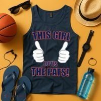 This Girl Loves The Pats Tank Top thumb 4