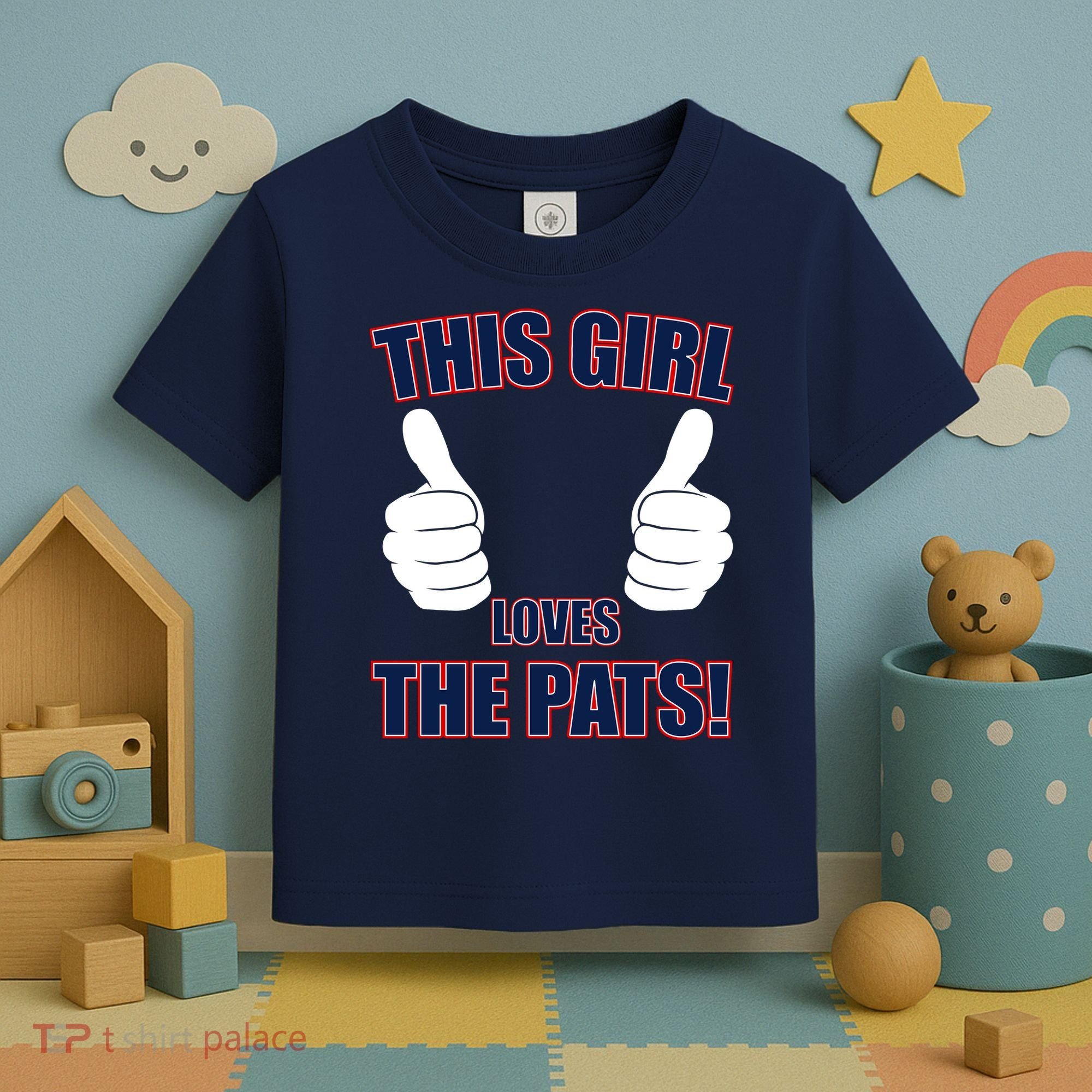 This Girl Loves The Pats Toddler T-Shirt