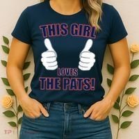 This Girl Loves The Pats Women's T-Shirt thumb 2
