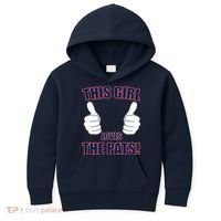 This Girl Loves The Pats Kids Hoodie thumb 0