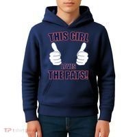 This Girl Loves The Pats Kids Hoodie thumb 4