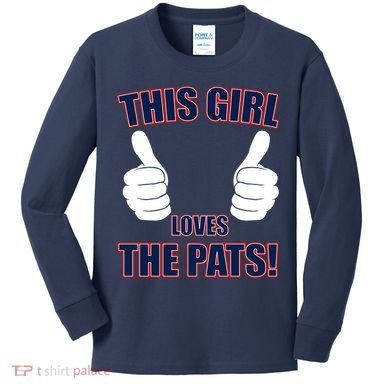This Girl Loves The Pats Kids Long Sleeve Shirt