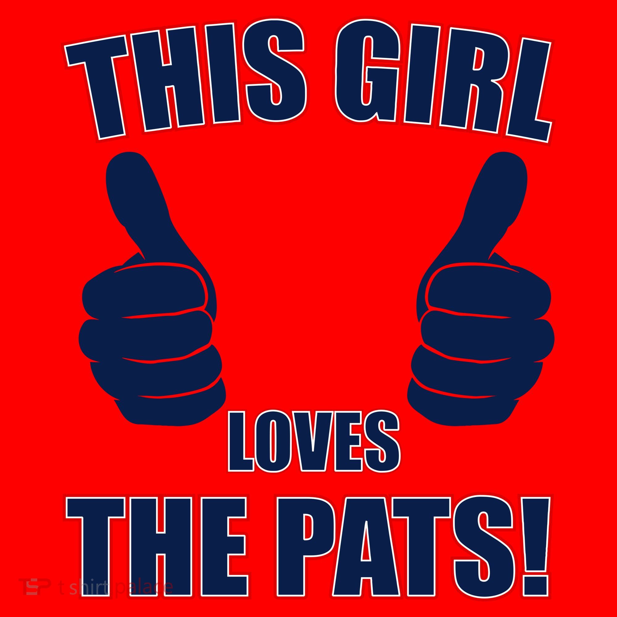This Girl Loves The Pats Santa Hat