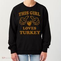 This Girl Loves Turkey Women's Sweatshirt thumb 0