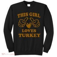 This Girl Loves Turkey Sweatshirt thumb 0