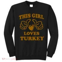This Girl Loves Turkey Sweatshirt thumb 0