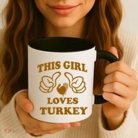 This Girl Loves Turkey Coffee Mug thumb 3