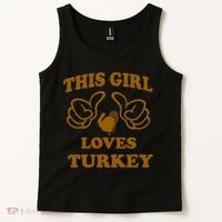 This Girl Loves Turkey Tank Top thumb 2