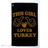 This Girl Loves Turkey Golf Towel thumb 0