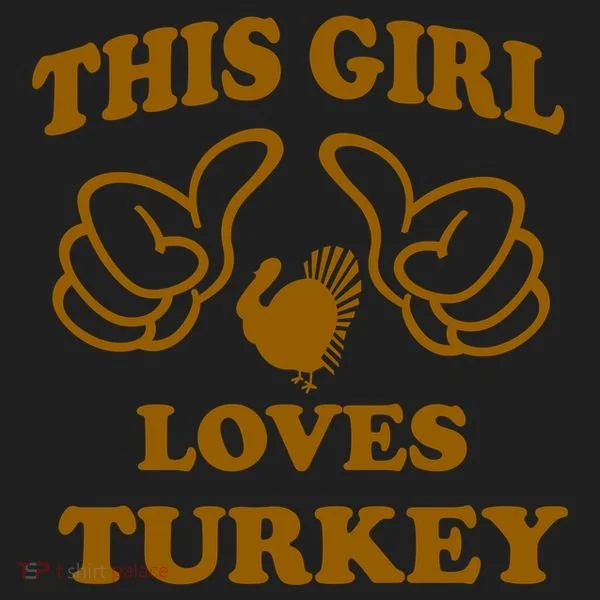 This Girl Loves Turkey Golf Towel