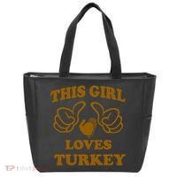 This Girl Loves Turkey Tote Bag thumb 0