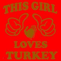 This Girl Loves Turkey Santa Hat thumb 1