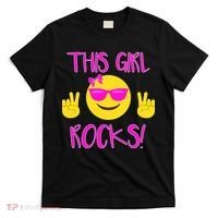 This Girl Rocks Funny Emoji T-Shirt thumb 0