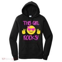 This Girl Rocks Funny Emoji Women's Hoodie thumb 0
